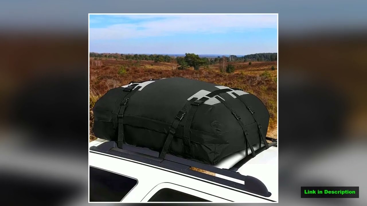 Car Rooftop Cargo Carrier Bag 15 Cubic Feet Car Cargo Roof Bag In Foldable Design 600D Oxford