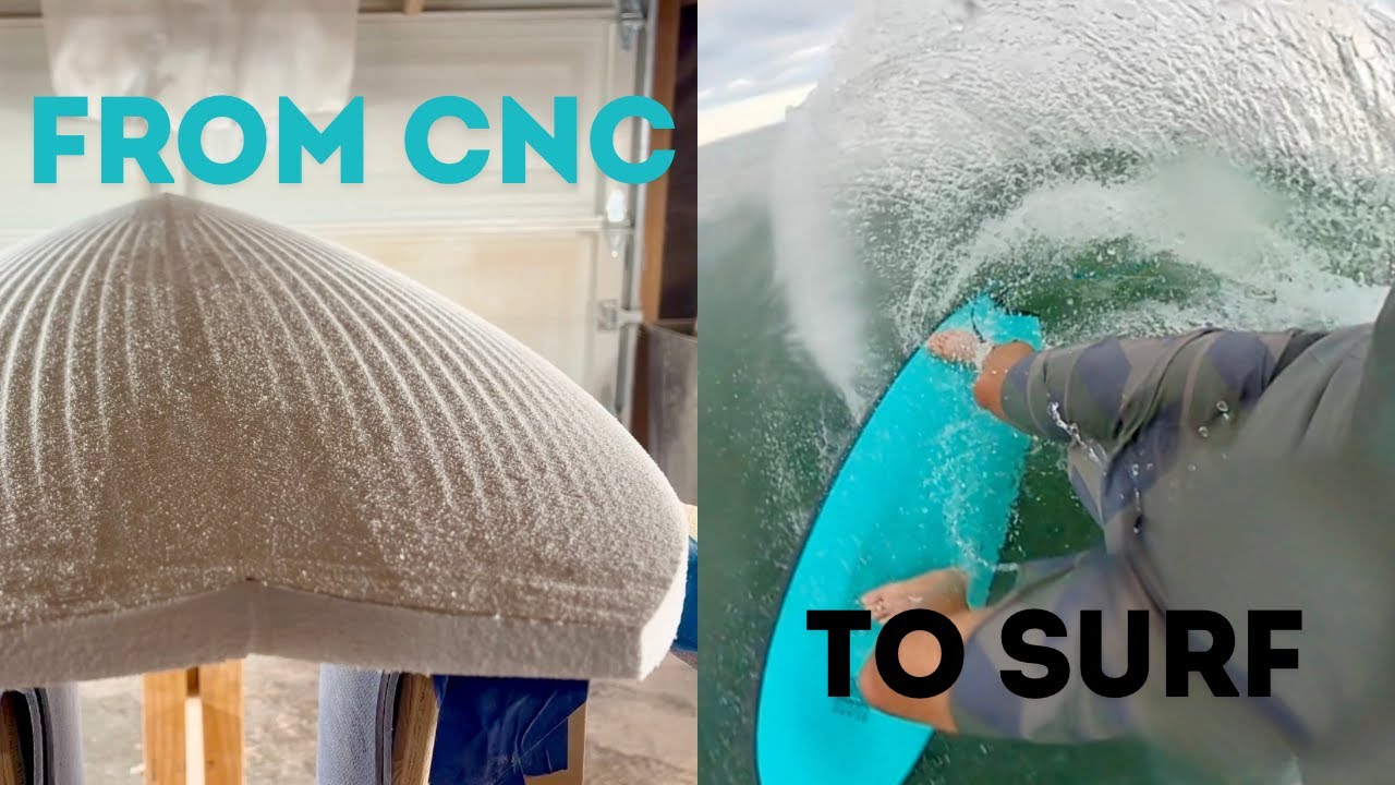 Surfboard Shaping from CNC to Surfing - Carbon Fiber Groveler