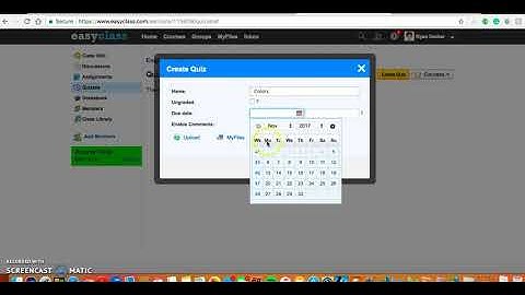 Easy Class Screencast Tutorial