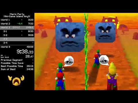 Mario Party Minigame Island Any% Emulator in 38:58
