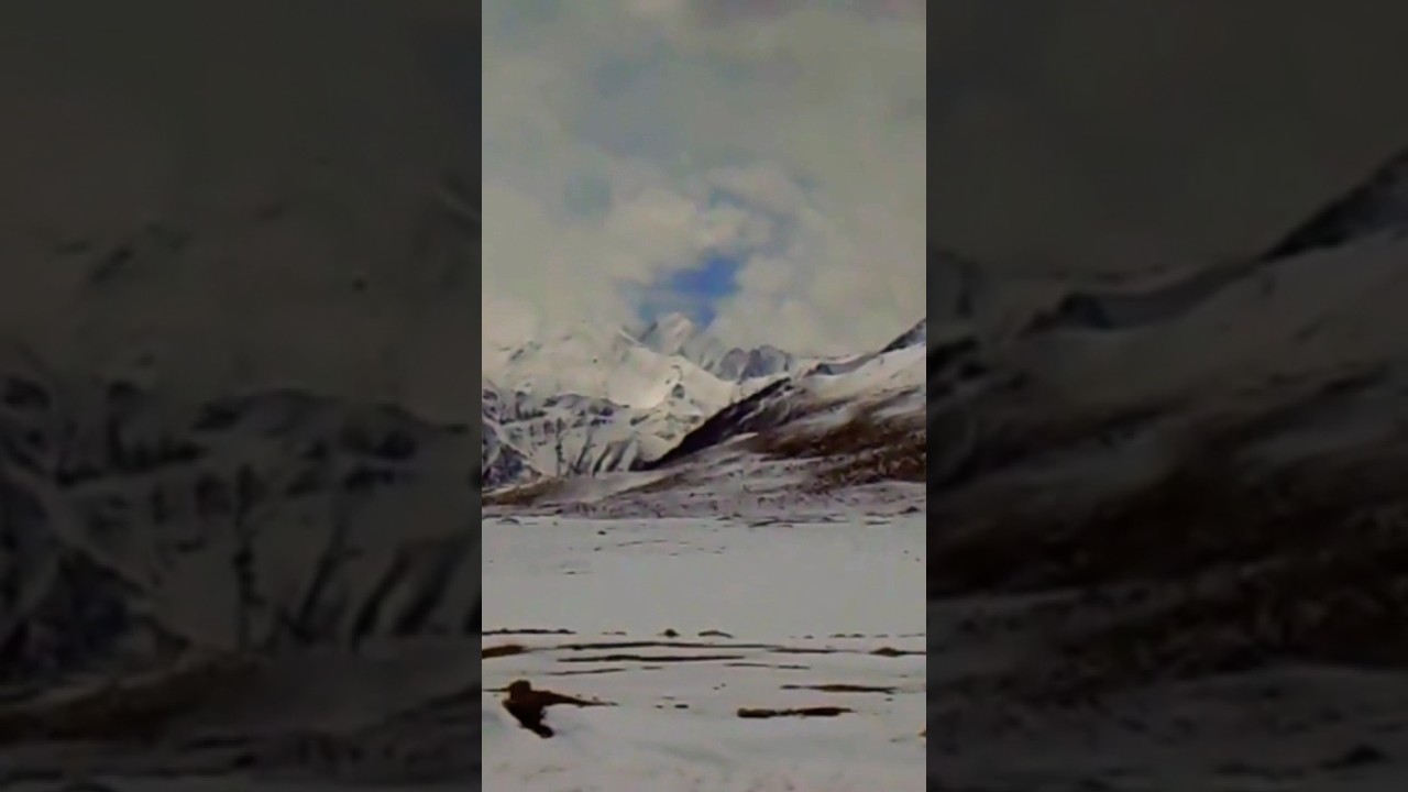 Pak China Border Surrounding View In Winter (-4 degree) 