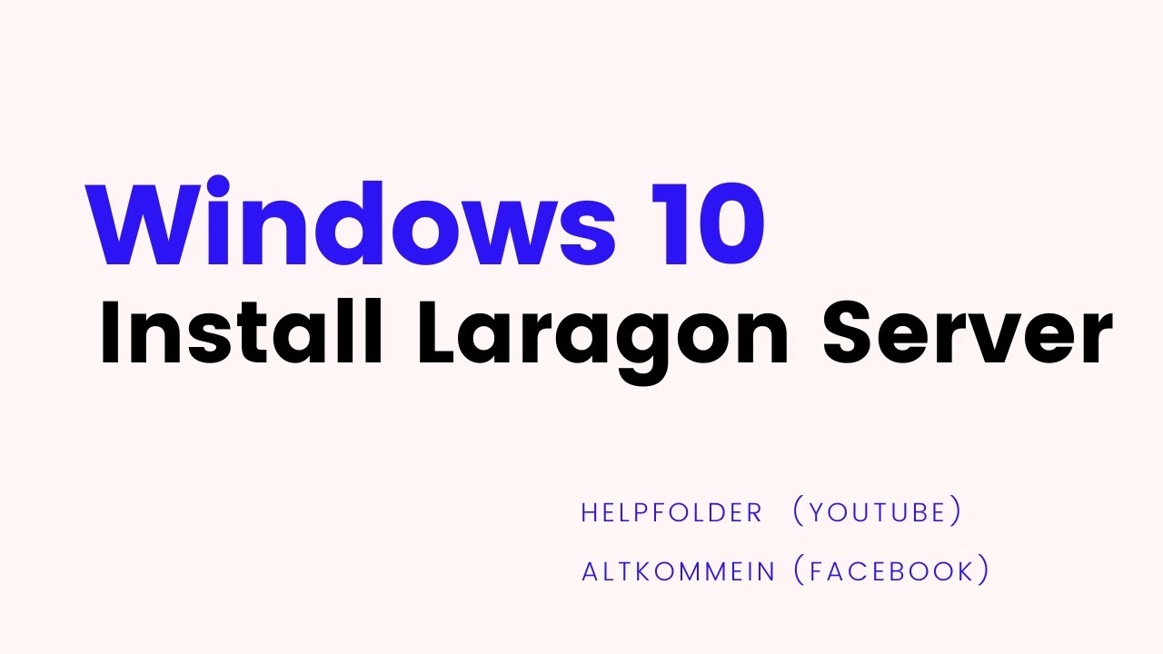 Laragon - How to Install Laragon Server on Windows 10