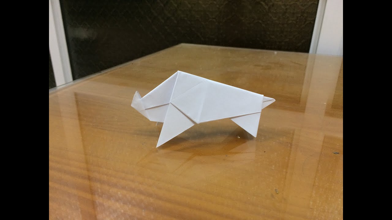 Origami Easy Wild Boar Origami Easy Animals YouTube