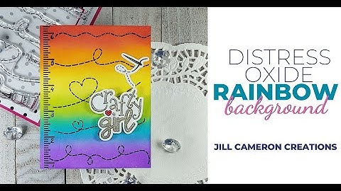 Distress Oxide Rainbow Background