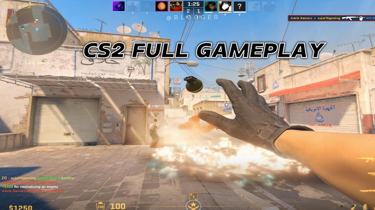 Counter Strike 2 - Dust 2 - Full Gameplay 4k - YouTube