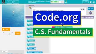 Code.org Nested Loops with Frozen Lesson 13 Puzzle 7 Answers Explained | Course E Tutorial 2021
