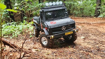Mercedes Benz Unimog Rally 4x4 | Trail Run | MST CFX-W | JKRC 3D Body