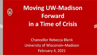UW–Madison Chancellor Rebecca Blank addresses the Board of Regents