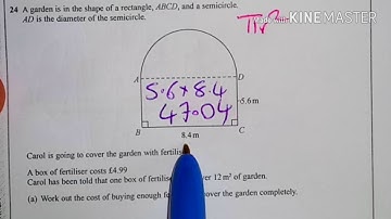 Functional Area of Circles and Rectangles Foundation New GCSE (9-1) Calculator Exam Question