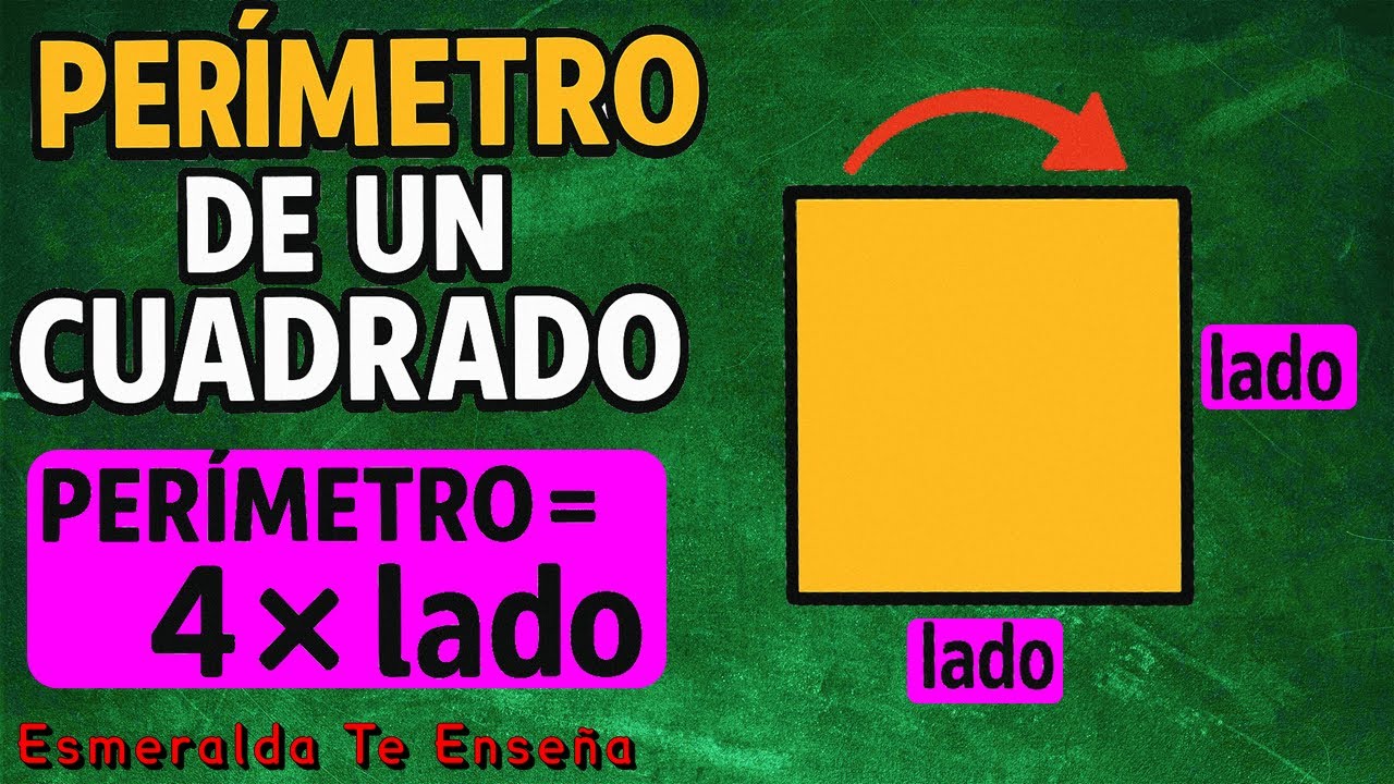 Perímetro de un cuadrado | Explicación fácil y ejercicios resueltos