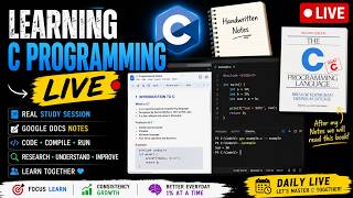 🔴 Day -06 Part-01 | Learning C Programming from Scratch | Study With Me