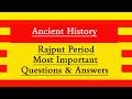 Rajput Period MCQs l MCQs on Rajput Period