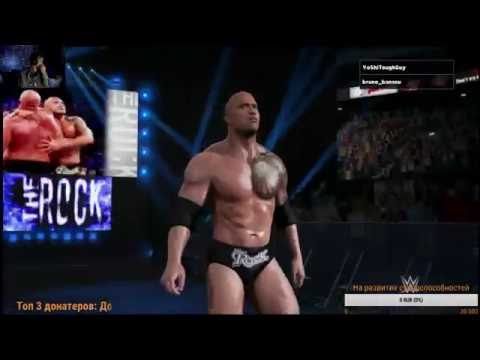 WWE 2K17 | Edge vs. The Rock | Игра со стрима | PS4