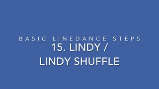 Basic Linedance steps - 15. Lindy shuffle