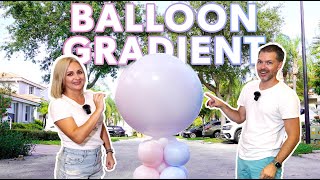 Gradient Gender Balloon Detailed DIY | Gender Party | Gender Balloon