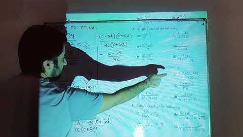 D2 Math Ex 6A Q2 Factorization of Algebric Expressions And Simplification