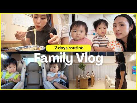 帰国後に福岡で暮らす家族4人の日常vlog（日本最高）