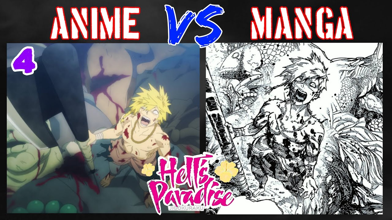 Anime VS Manga, Jigokuraku, Hell's Paradise, Ep 4