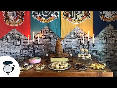 Hogwarts Harry Potter Backdrop Birthday Background Banner Photo Party Decor