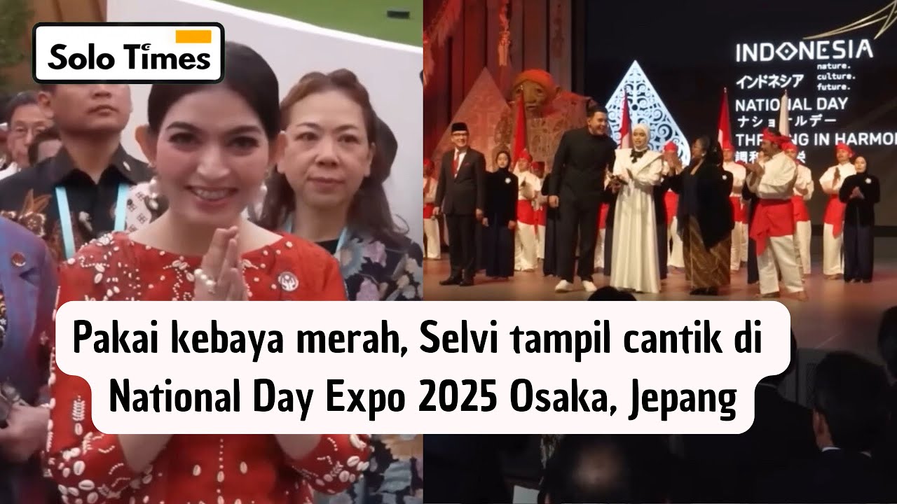 Tak Didamping Wapres Gibran, Selvi Ananda Hadiri National Day Expo 2025 di Osaka, Jepang!