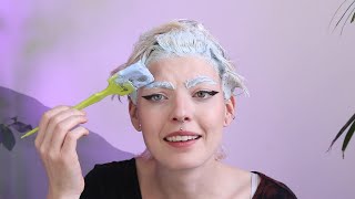 bleaching my hair AND my eyebrows for some reason
