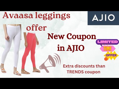 AJIO-new coupon Trends kante ekkuva savingsAvaasa leggings offer dont miss  #avaasa #leggings #haul 