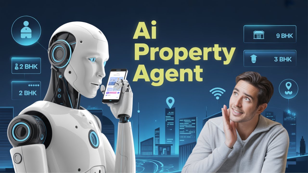 AI Property Assistant demo showing voice interaction with property listings