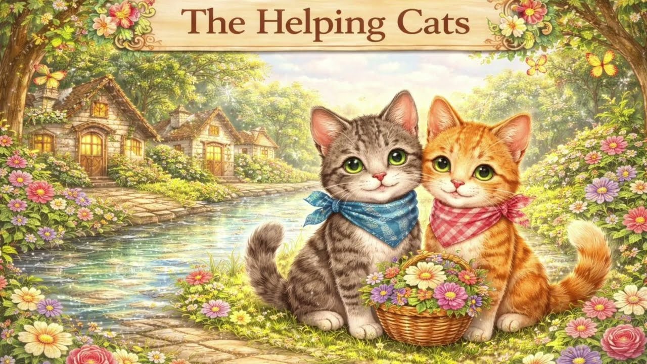The Helping Cats 🐾 | A Heartwarming Story About Kindness & Helping Others