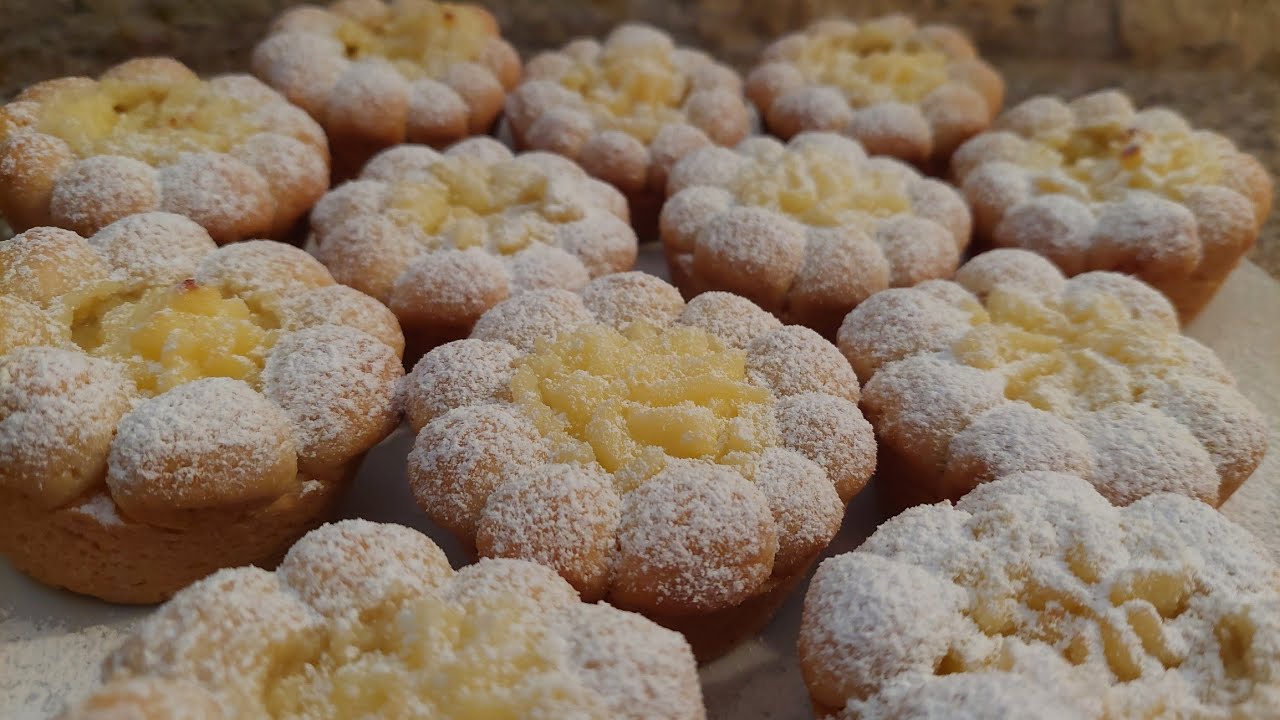 TORTINE di  FROLLA e CREMA PASTICCERA - con o senza BIMBY