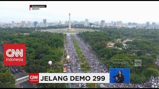 Aksi Demo 299, Ribuan Petugas Gabungan TNI & Polri Berjaga