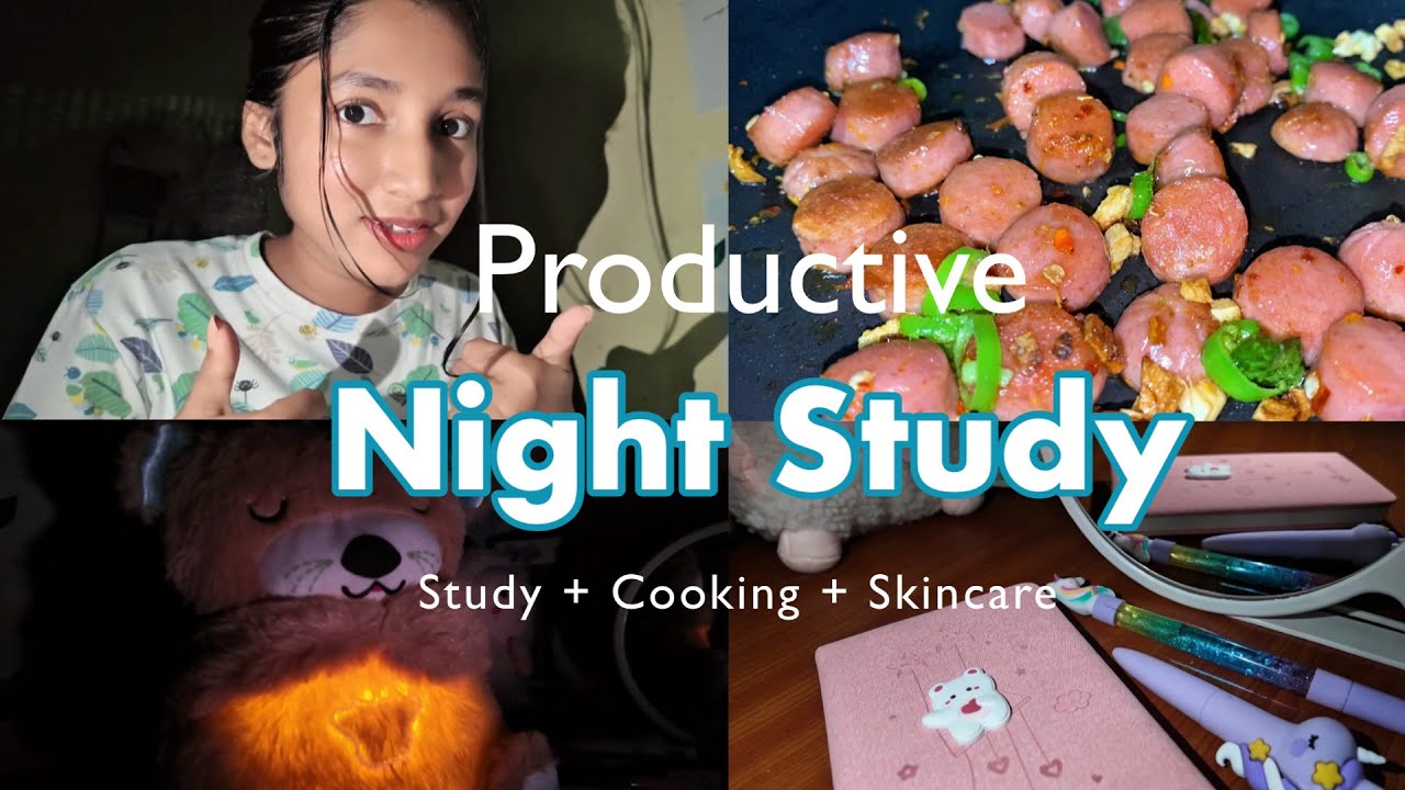 Productive Night Study Routine 🌙📚 | Late Night Motivation | Sri Lankan Uni Life 🇱🇰