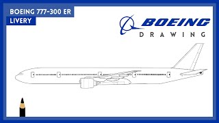 DRAWING | Boeing 777-300 ER