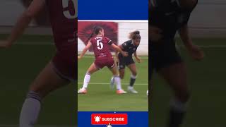 You Hit Me Once, I’ll Hit You Back With a Goal ⚽️🔥 #shorts #goals #womensfootball
