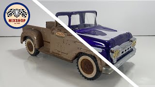 1961 Tonka Pickup Hot Rod Restoration Lowered Suspension, Crazy Paint Job, And Custom Graphics