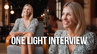 How to Film an Interview using only ONE Light