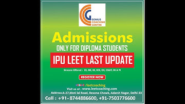 (IPU LEET)IP-University last update on application form complete Details IPU LEET 2020 ADMISSION