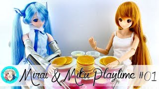 Mirai & Miku Story #1 : Smart Doll Mirai and Dollfie Dream Miku Meet For the First Time!