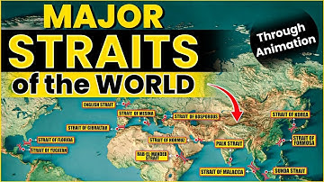 Major Straits of the World | Through Animation | OnlyIAS
