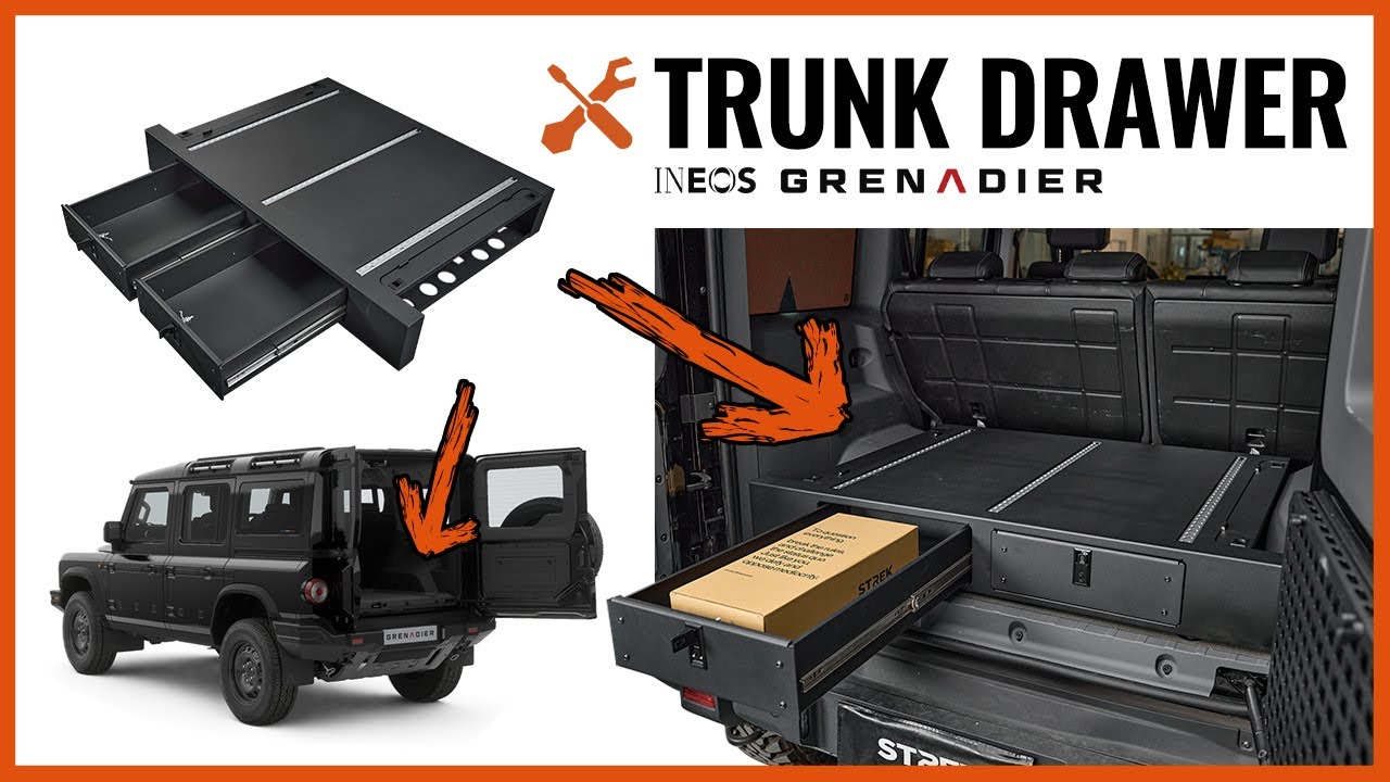 2026 Ineos Grenadier Rear Trunk Double Drawer Storage System by Strek Off Road
