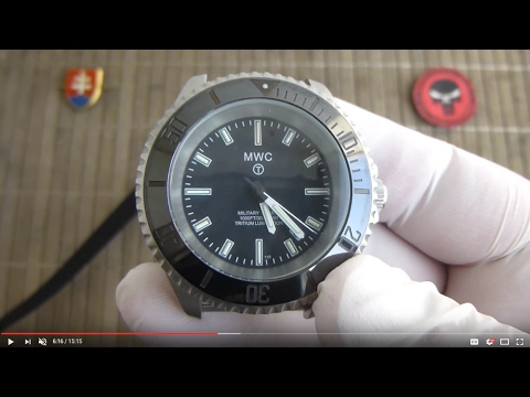 mwc submariner 300m military dive watch