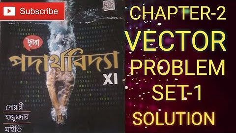 Vectors problem set-1 solution, chhaya prokasoni, physics ,part 2
