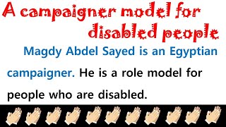 برجراف Campaigner Model for Disabled People - برجراف عن قصة حياة مجدى عبد السيد