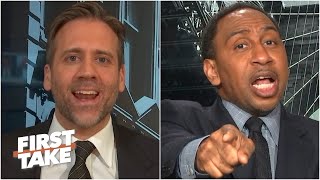 'We don't wanna hear that now!' - Stephen A. tells Max to stick to his 'cliff theory' | First Take