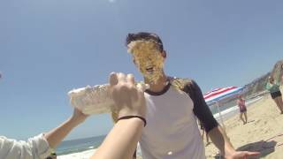 Handsome Guy Getting Pied