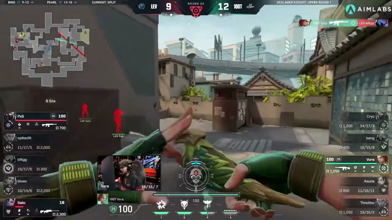 100T Vora CLUTCH vs LEV | VCT 2026 Americas Kickoff