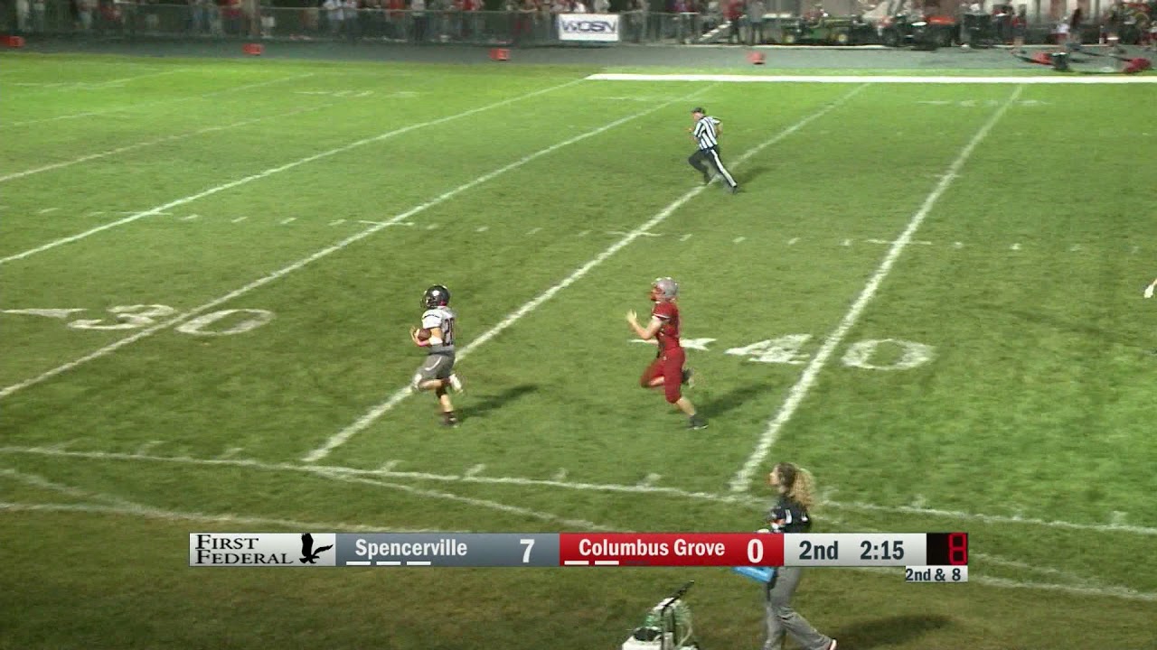 Spencerville vs Columbus Grove Football YouTube