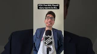 These players play through the CRAZIEST injuries.. That’s hockey😅 #hockey #NHL #nhlplayoffs #pov