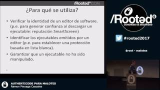 AUTHENTICODE PARA MALOTES - Ramon Pinuaga [Rooted CON 2017 - ESP]