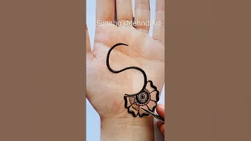 S Alphabet Easy Simple Mehndi Design for hand🔥 #mehndi #shortvideo #youtubeshorts #viral #trending