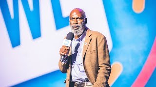 Jackie Robinsons son David Robinson speaks at WE Day UN